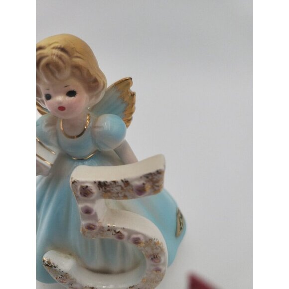 Josef Original 5th Birthday Angel Figurine Vintage w Original Tags And Sticker - Picture 10 of 16